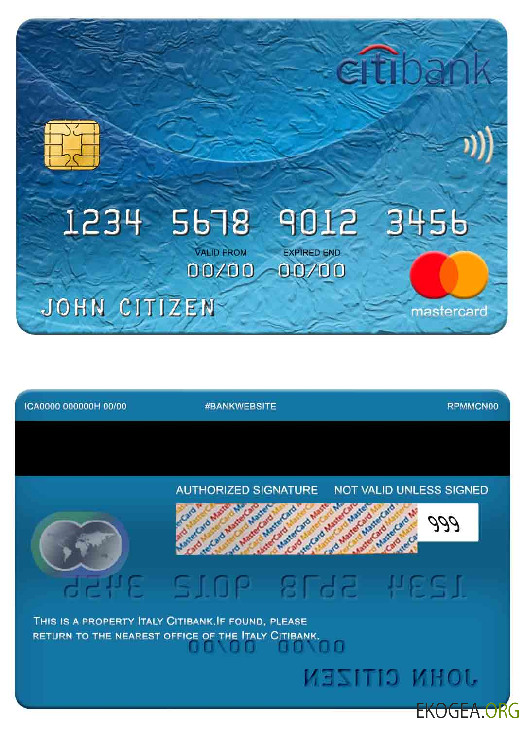 Carte Mastercard Italie Citibank